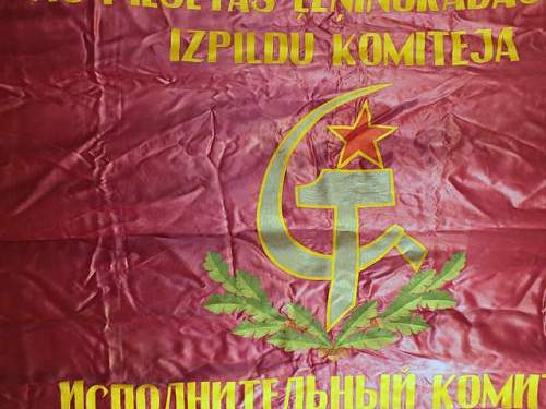 Soviet Latvia Banner