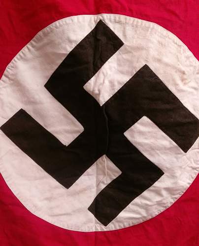 Large Nazi Pennant/Flag - 63&quot; x 29&quot; - Any Ideas? Fake or Genuine?