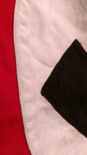 Large Nazi Pennant/Flag - 63&quot; x 29&quot; - Any Ideas? Fake or Genuine?