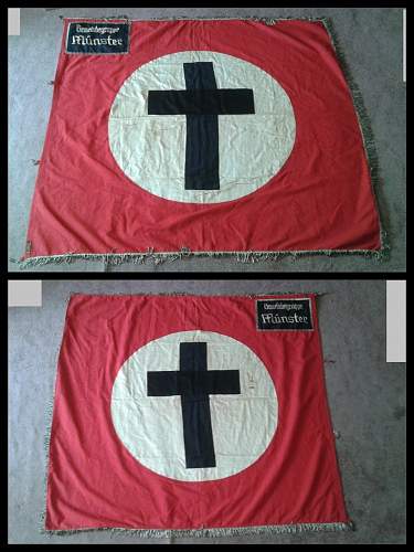 WW2 German Flag/Standarte City of Munster Christian Flag??
