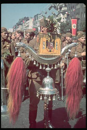 Wartime colour photos of flags in use....