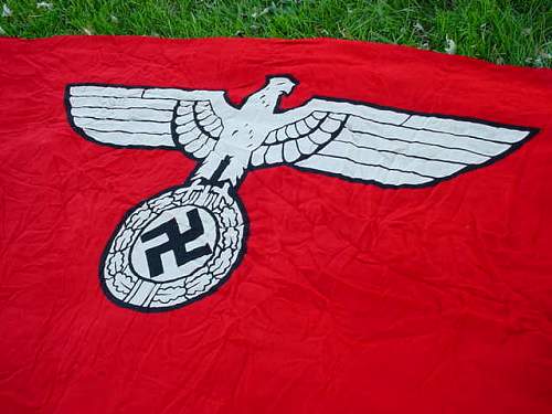 Extremely large ww2 german State service flag,info needed