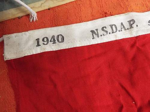 1940 NSDAP NÜRNBERG flag for review