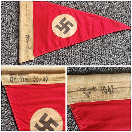 Ww2 German flag pennant