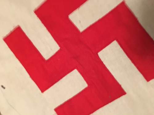 Red Swastika Flag Center?
