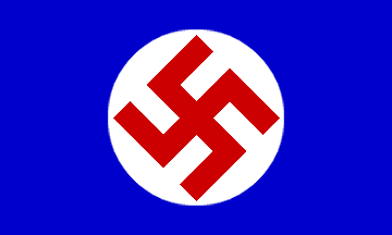 Red Swastika Flag Center?