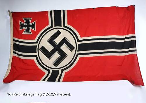 UV testing a national party flag, an nsdap pennant, a Reichskriegs flag. Originals or repros?