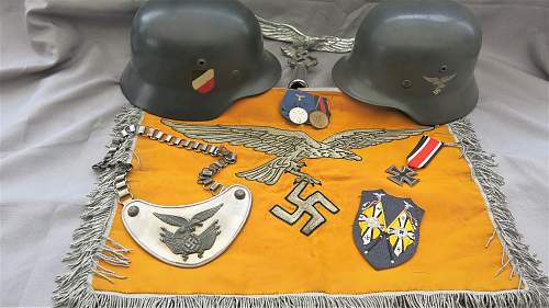 Luftwaffe Standard Bearer's Gorget and a few other items