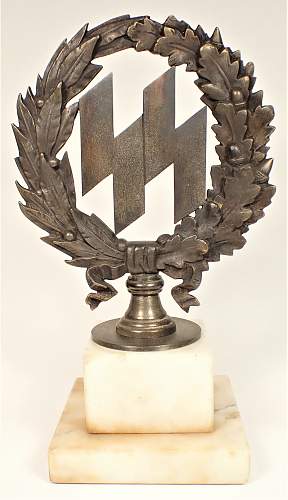 An early SS Flag Topper / Desk Ornament