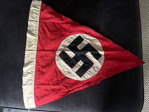 Assistance with single sided NSDAP Pennant