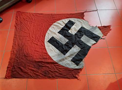 3rd Reich flag fragment