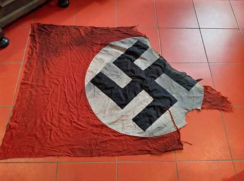 3rd Reich flag fragment