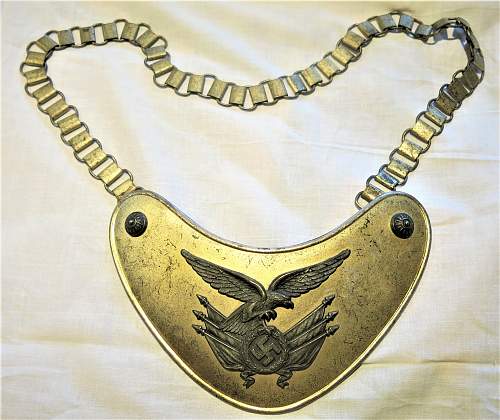 Luftwaffe Standard Bearer's Gorget and a few other items