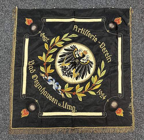 Stunning WW1 Artillerie Verein Banner