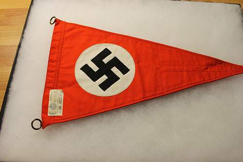 NSDAP Pennant with RZM tag!