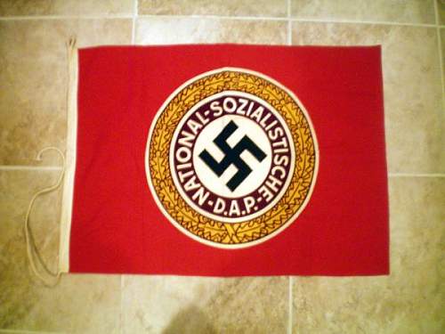 Unusual Nazi Party Flag