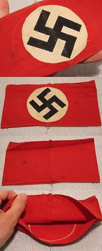 authenticity-nsdap flag, pin,armband