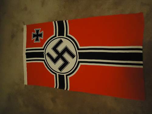Reichskriegsflag: this was said to be a real flag ...