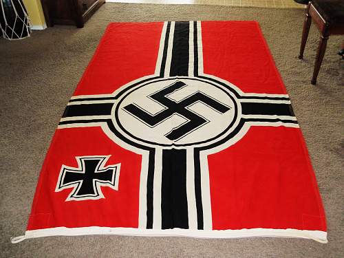 Reichskriegsflag: this was said to be a real flag ...