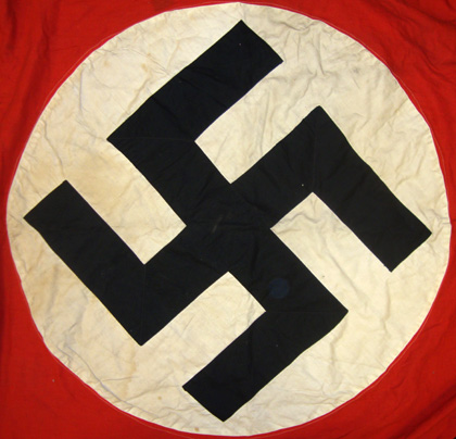 German Nazi Party, Double Sided Flag With Rope Cord. Opinions before purchase please..