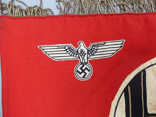 Trumpet with banner of the Feldjägerkorps 1934-1936 of Hermann Göring
