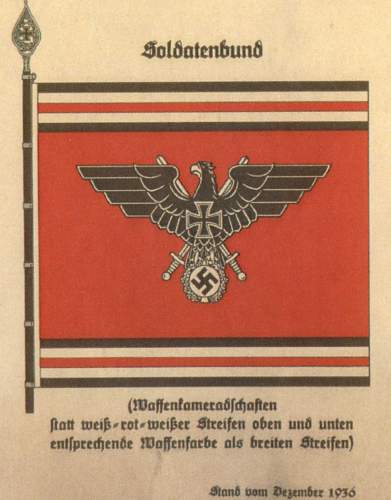 very rare NS-RBK Reichsbund der Korperbehinderten Flag