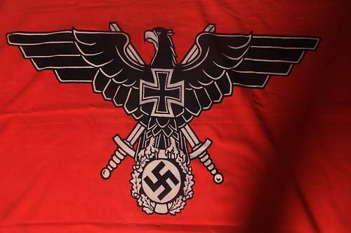very rare NS-RBK Reichsbund der Korperbehinderten Flag