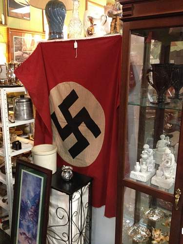 Antique shop flag