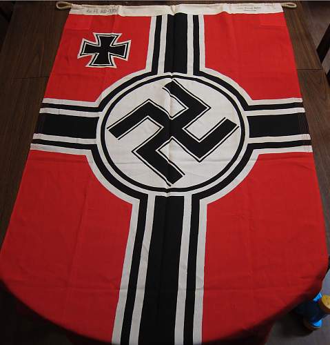 Reichskriegsflagge (war flag)  -80 x 135 :  Lorenz Summa Sohne Oberkotzau