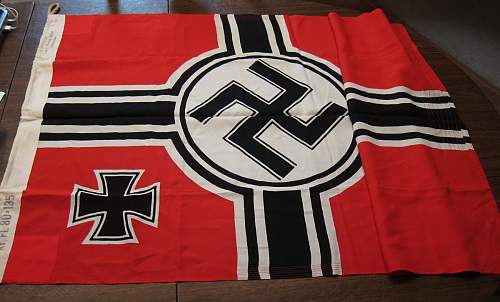Reichskriegsflagge (war flag)  -80 x 135 :  Lorenz Summa Sohne Oberkotzau