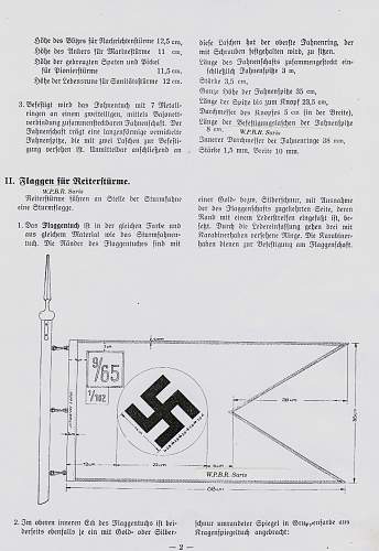 1938 order for SA-flags, unit-numbers, special devices, traditions-numbers and names