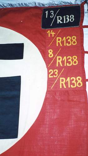 1938 order for SA-flags, unit-numbers, special devices, traditions-numbers and names