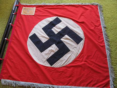 Need help iding my circa 1938 Nazi Ansbach/4 Parade Flag