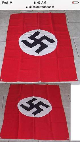 German WW2 vehicle flag, real or fake?