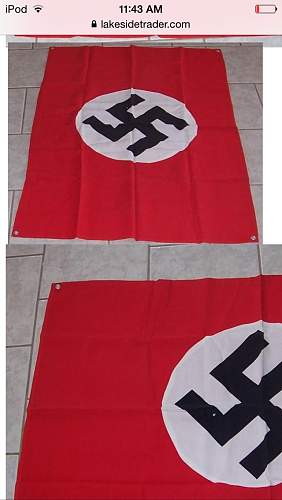 German WW2 vehicle flag, real or fake?