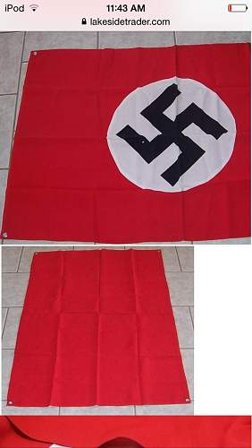 German WW2 vehicle flag, real or fake?