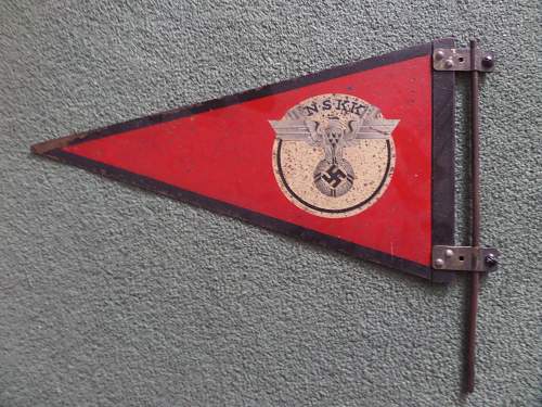 NSKK enamel vehicle pennant