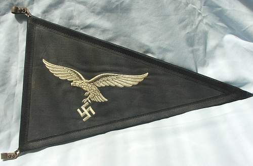 Luftwaffe Staff Car Fender Pennant