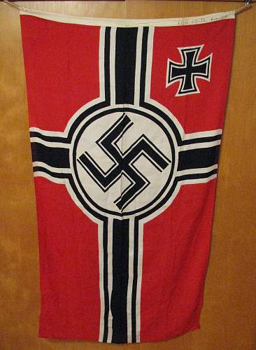 Reichskriegsflagge &quot;LOH KR-FL 100 x 170&quot; question (unusual or not?)