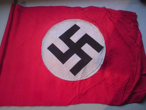 x2 NSDAP Small Flags w/ Poles