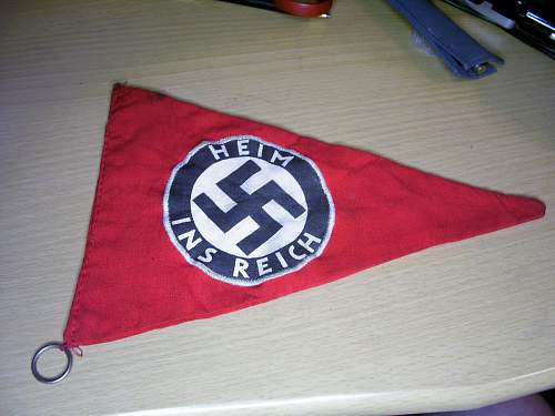 Heim ins Reich Pennant and Pin