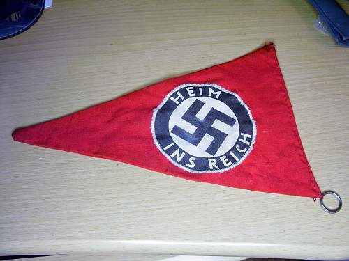 Heim ins Reich Pennant and Pin