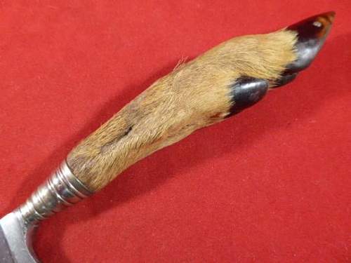 W.Clauberg &quot;vintage&quot; deers foot dagger