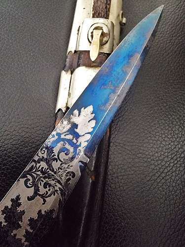 Damast hunting dagger by Wilms