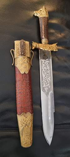 Deluxe Standhauer waidbesteck - Hunting dagger set from Austria