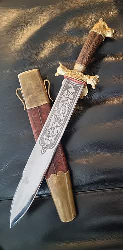 Deluxe Standhauer waidbesteck - Hunting dagger set from Austria