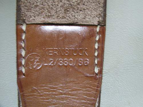 RZM Leather Belt Markings