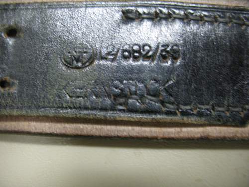 RZM Leather Belt Markings