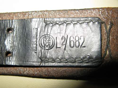 RZM Leather Belt Markings