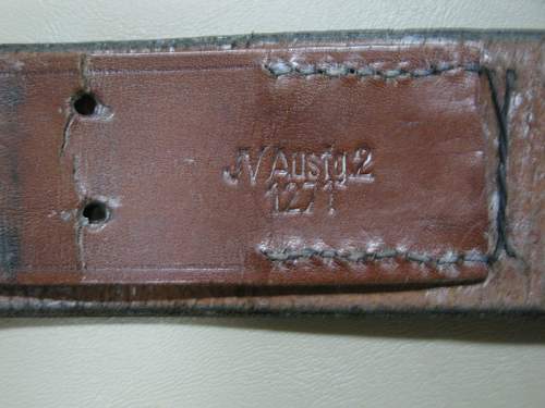 RZM Leather Belt Markings